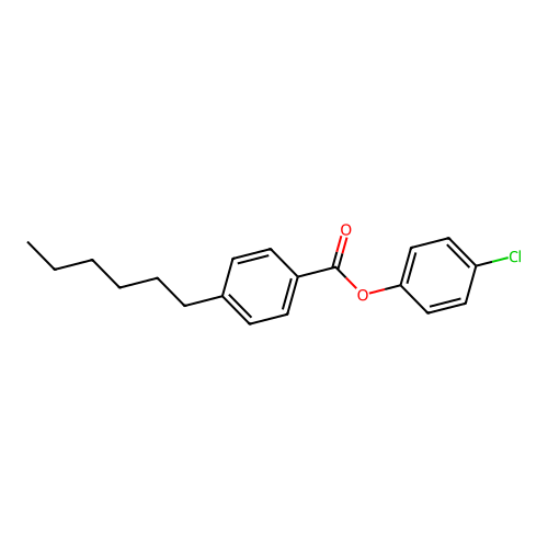 4-Chlorophenyl 4-hexylbenzoate structure