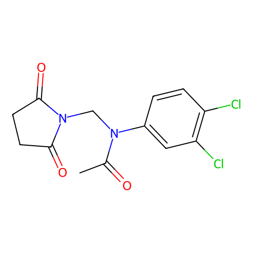 N-(3,4-dichlorophenyl)-N-[(2,5-dioxopyrrolidin-1-yl)methyl]acetamide structure