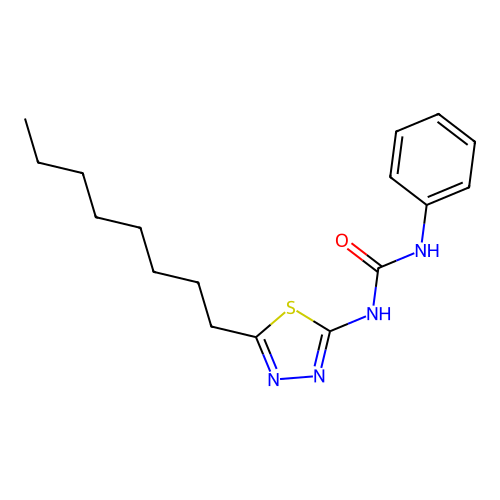 1-(5-Octyl-1,3,4-thiadiazol-2-yl)-3-phenylurea structure