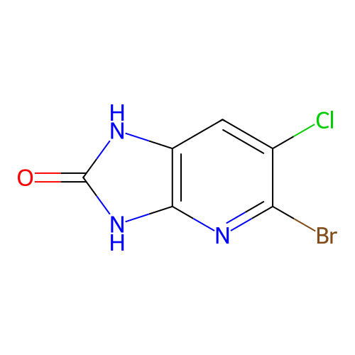 5-Bromo-6-chloro-1,3-dihydro-2H-imidazo[4,5-b]pyridin-2-one structure