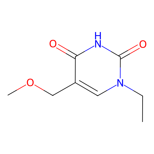 1-Ethyl-5-(methoxymethyl)pyrimidine-2,4-dione structure
