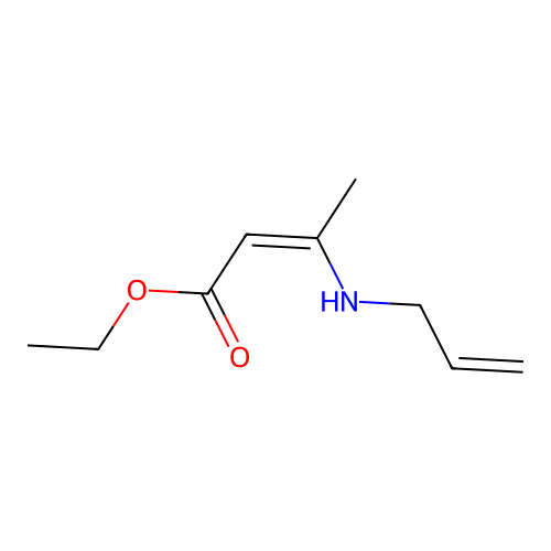ethyl (2Z)-3-(allylamino)-2-butenoate structure