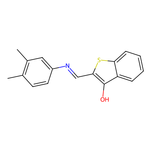 (Z)-2-(((3,4-dimethylphenyl)amino)methylene)benzo[b]thiophen-3(2H)-one structure