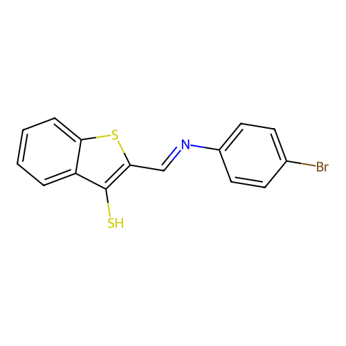 (2Z)-2-{[(4-bromophenyl)amino]methylidene}-1-benzothiophene-3(2H)-thione structure
