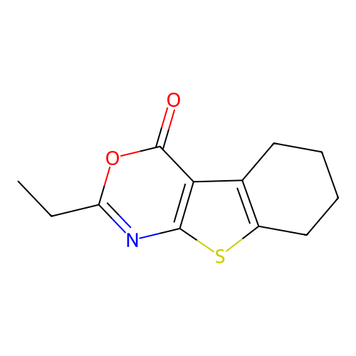 2-ethyl-5,6,7,8-tetrahydro-4H-[1]benzothieno[2,3-d][1,3]oxazin-4-one structure
