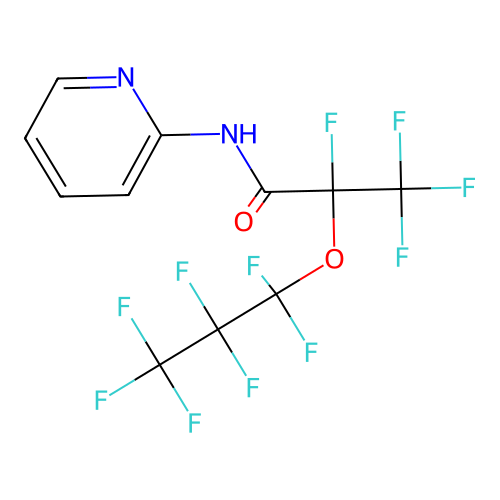 2,3,3,3-tetrafluoro-2-(heptafluoropropoxy)-N-(pyridin-2-yl)propanamide structure