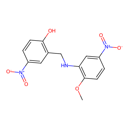 2-[(2-Methoxy-5-nitroanilino)methyl]-4-nitrophenol structure