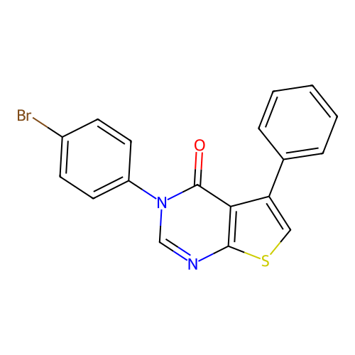 3-(4-bromophenyl)-5-phenylthieno[2,3-d]pyrimidin-4(3H)-one structure