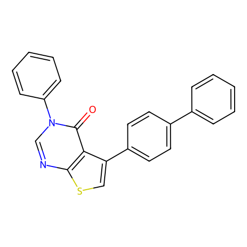 5-(biphenyl-4-yl)-3-phenylthieno[2,3-d]pyrimidin-4(3H)-one structure