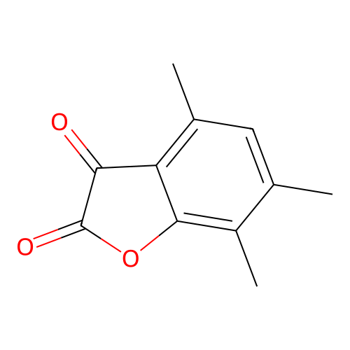 2,3-Dihydro-4,6,7-trimethyl-2,3-dioxobenzofuran structure