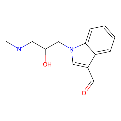 1-(3-Dimethylamino-2-hydroxy-propyl)-1H-indole-3-carbaldehyde structure