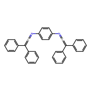 1,4-Benzenediamine, N,N'-bis(diphenylethenylidene)- structure