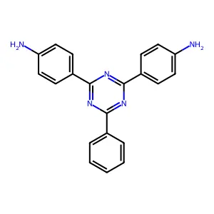 Benzenamine, 4,4'-(6-phenyl-1,3,5-triazine-2,4-diyl)bis- structure
