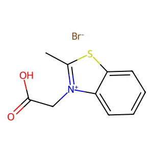Benzothiazolium, 3-(carboxymethyl)-2-methyl-, bromide (1:1) structure