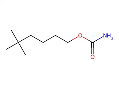 5,5-二甲基-1-己醇氨基甲酸酯 structure