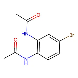 N-(2-acetamido-4-bromophenyl)acetamide structure