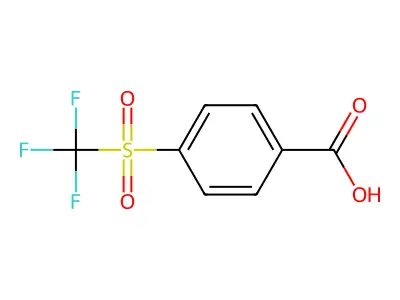 4-Trifluoromethanesulfonylbenzoic acid structure