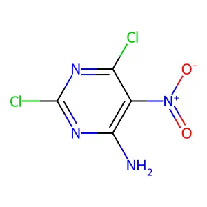 2,6-二氯-5-硝基嘧啶-4-胺 structure