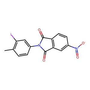 2-(3-Iodo-4-methylphenyl)-5-nitroisoindole-1,3-dione structure
