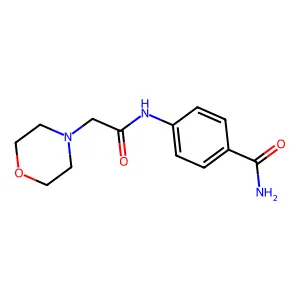4-[(2-Morpholin-4-ylacetyl)amino]benzamide structure
