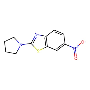 6-Nitro-2-(pyrrolidin-1-yl)-1,3-benzothiazole structure