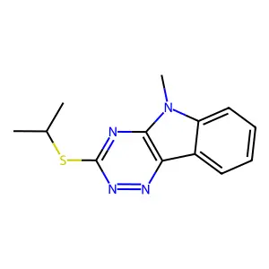 3-(Isopropylsulfanyl)-5-methyl-5H-[1,2,4]triazino[5,6-b]indole structure