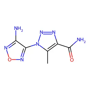 1-(4-Amino-1,2,5-oxadiazol-3-yl)-5-methyl-1H-1,2,3-triazole-4-carboxamide structure