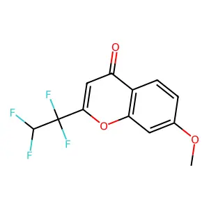 7-methoxy-2-(1,1,2,2-tetrafluoroethyl)-4H-chromen-4-one structure