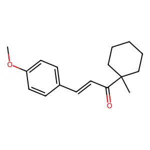 3-(4-Methoxyphenyl)-1-(1-methylcyclohexyl)prop-2-en-1-one structure