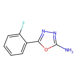5-(2-氟苯基)-1,3,4-噁二唑-2-胺 structure