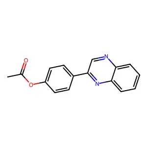 4-(2-Quinoxalinyl)phenyl acetate structure