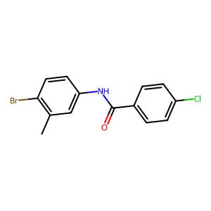 N-(4-bromo-3-methylphenyl)-4-chlorobenzamide structure