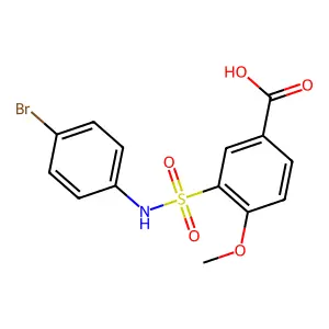 3-((4-Bromophenyl)sulfamoyl)-4-methoxybenzoic acid structure