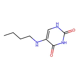 5-(butylamino)-2,4(1H,3H)-pyrimidinedione structure