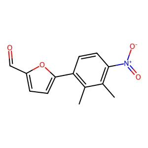 5-(2,3-二甲基-4-硝基苯基)呋喃-2-甲醛 structure