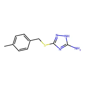 3-[(4-methylbenzyl)sulfanyl]-1H-1,2,4-triazol-5-amine structure