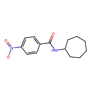 N-环庚基-4-硝基苯甲酰胺 structure
