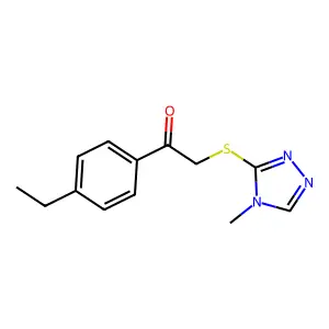 1-(4-Ethylphenyl)-2-((4-methyl-4h-1,2,4-triazol-3-yl)thio)ethan-1-one structure