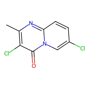 3,7-dichloro-2-methyl-4H-pyrido[1,2-a]pyrimidin-4-one structure