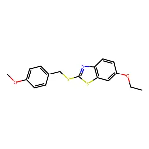 6-Ethoxy-2-[(4-methoxybenzyl)sulfanyl]-1,3-benzothiazole structure