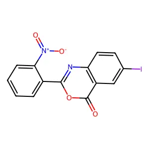 6-Iodo-2-(2-nitrophenyl)-4H-3,1-benzoxazin-4-one structure