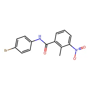 N-(4-溴苯基)-2-甲基-3-硝基苯甲酰胺 structure