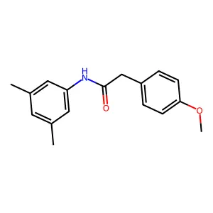 N-(3,5-dimethylphenyl)-2-(4-methoxyphenyl)acetamide structure