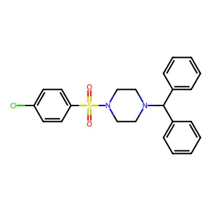 1-((4-(Diphenylmethyl)piperazinyl)sulfonyl)-4-chlorobenzene structure