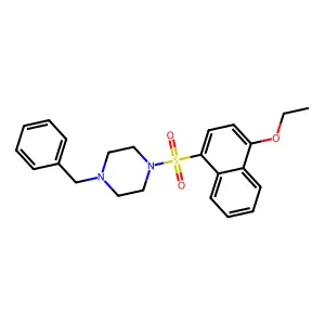 1-Benzyl-4-[(4-ethoxynaphthalen-1-yl)sulfonyl]piperazine structure