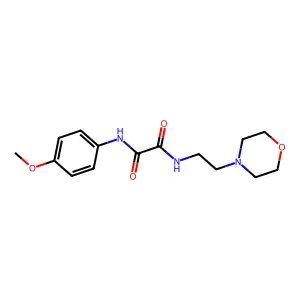 N'-(4-methoxyphenyl)-N-(2-morpholin-4-ylethyl)oxamide structure