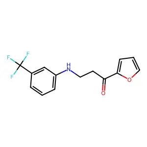 1-(Furan-2-yl)-3-[3-(trifluoromethyl)anilino]propan-1-one structure