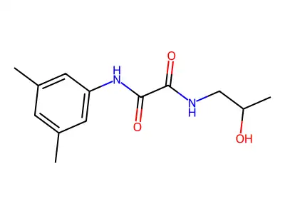 N'-(3,5-dimethylphenyl)-N-(2-hydroxypropyl)oxamide structure