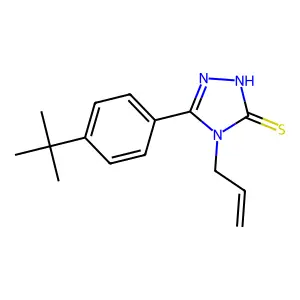 4-Allyl-5-(4-tert-butylphenyl)-2,4-dihydro-3H-1,2,4-triazole-3-thione structure