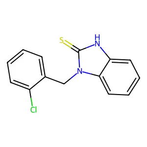 1-(2-chlorobenzyl)-1H-benzimidazole-2-thiol structure